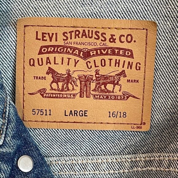Vintage Levi's Jacket 57511, Size  Large - Picture 4 of 12